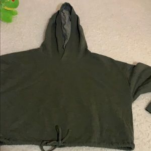 cropped top hoodie